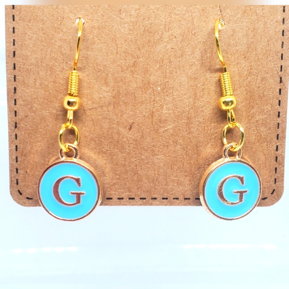 7/$10 G Initial Earrings, New